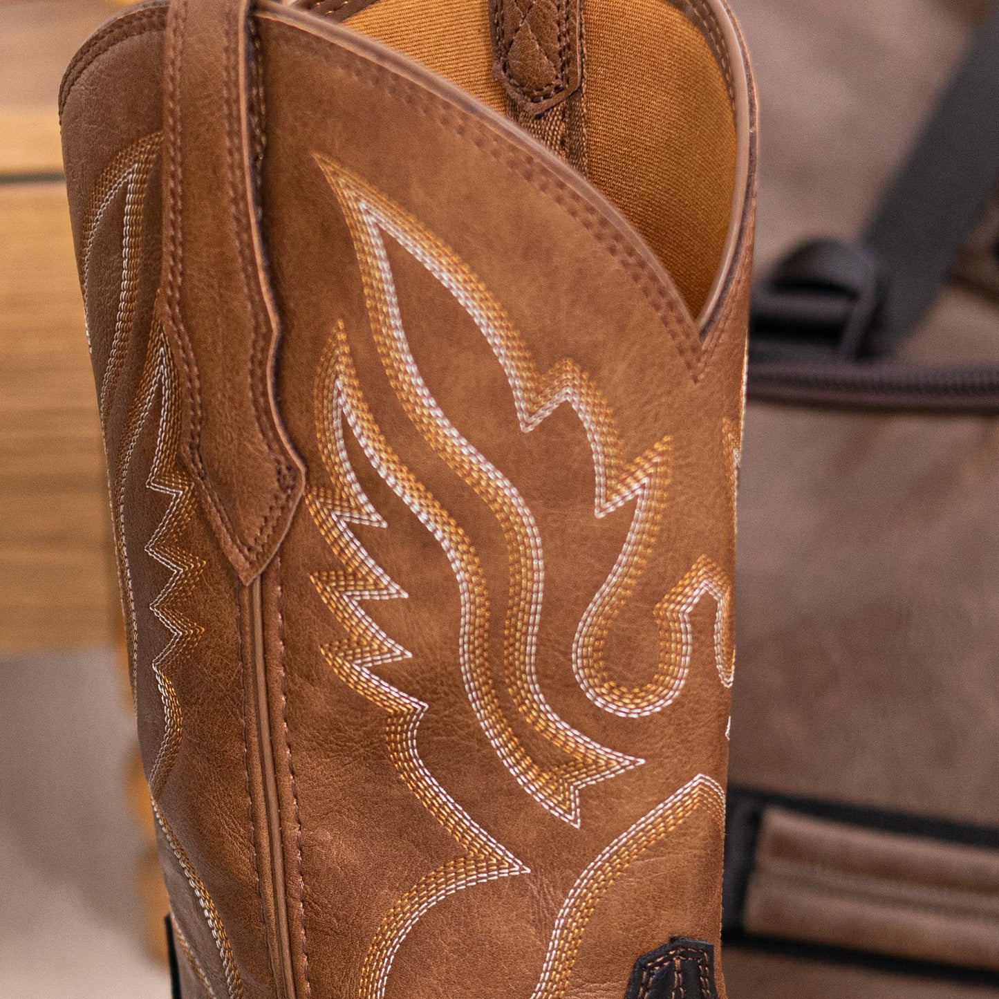 Palitutu PLT703604 Women's Western Cowgirl Boots - PU Leather, Square Toe