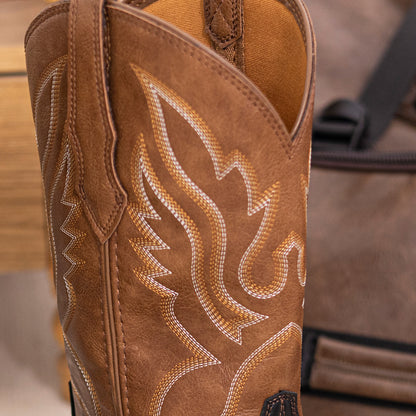 Palitutu PLT703604 Women's Western Cowgirl Boots - PU Leather, Square Toe