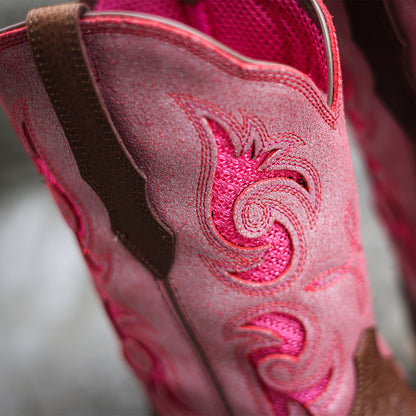 Palitutu PLT203609 Women's Western Cowgirl Boots - Full Grain Leather, Square Toe