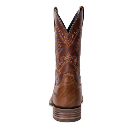Palitutu PLT103602 Men's Western Cowboy Boots - Full Grain Leather, Square Toe