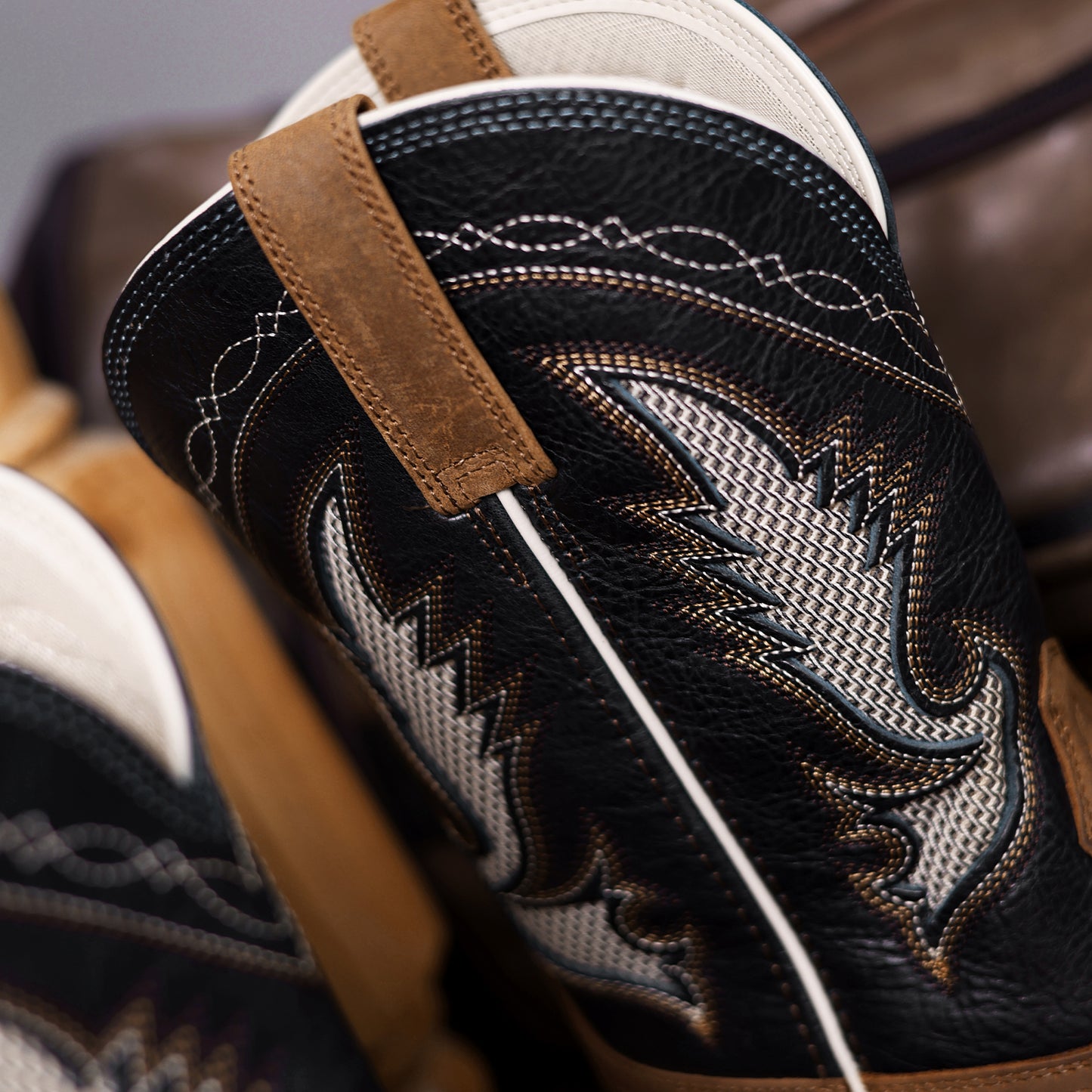 Palitutu PLT103618 Men's Western Cowboy Boots - Full Grain Leather, Square Toe