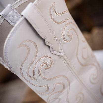 Palitutu PLT703601A Women's Western Cowgirl Boots - PU Leather, Round Toe