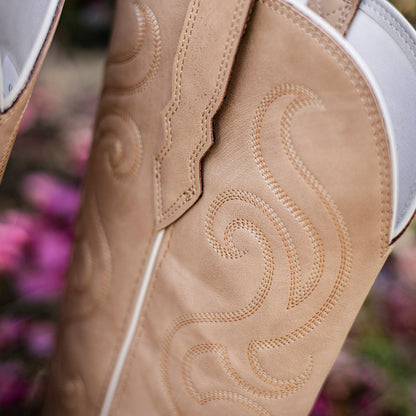 Palitutu PLT703602A Women's Western Cowgirl Boots - PU Leather, Round Toe