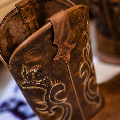 Palitutu PLT203606 Women's Western Cowgirl Boots - Full Grain Leather, Square Toe