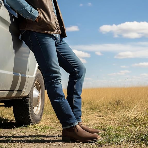 Palitutu JOE Men's Chelsea Western Boot Full-grain Leather PLT803602