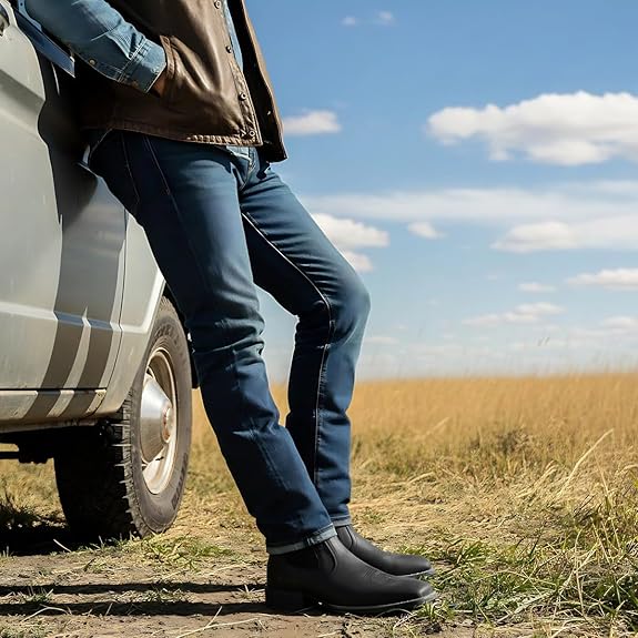 Palitutu ELI Men's Chelsea Western Boot Full-grain Leather PLT803601