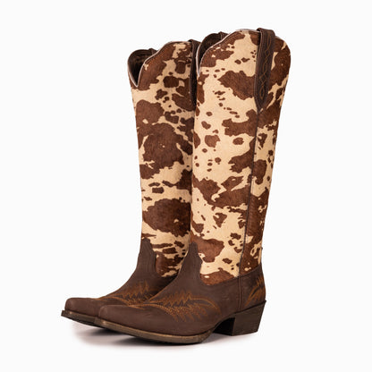 Montana West Women's Western Cowgirl Boots - Full Grain Leather, Snip Toe MWB6040