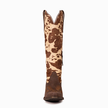 Montana West Women's Western Cowgirl Boots - Full Grain Leather, Snip Toe MWB6040
