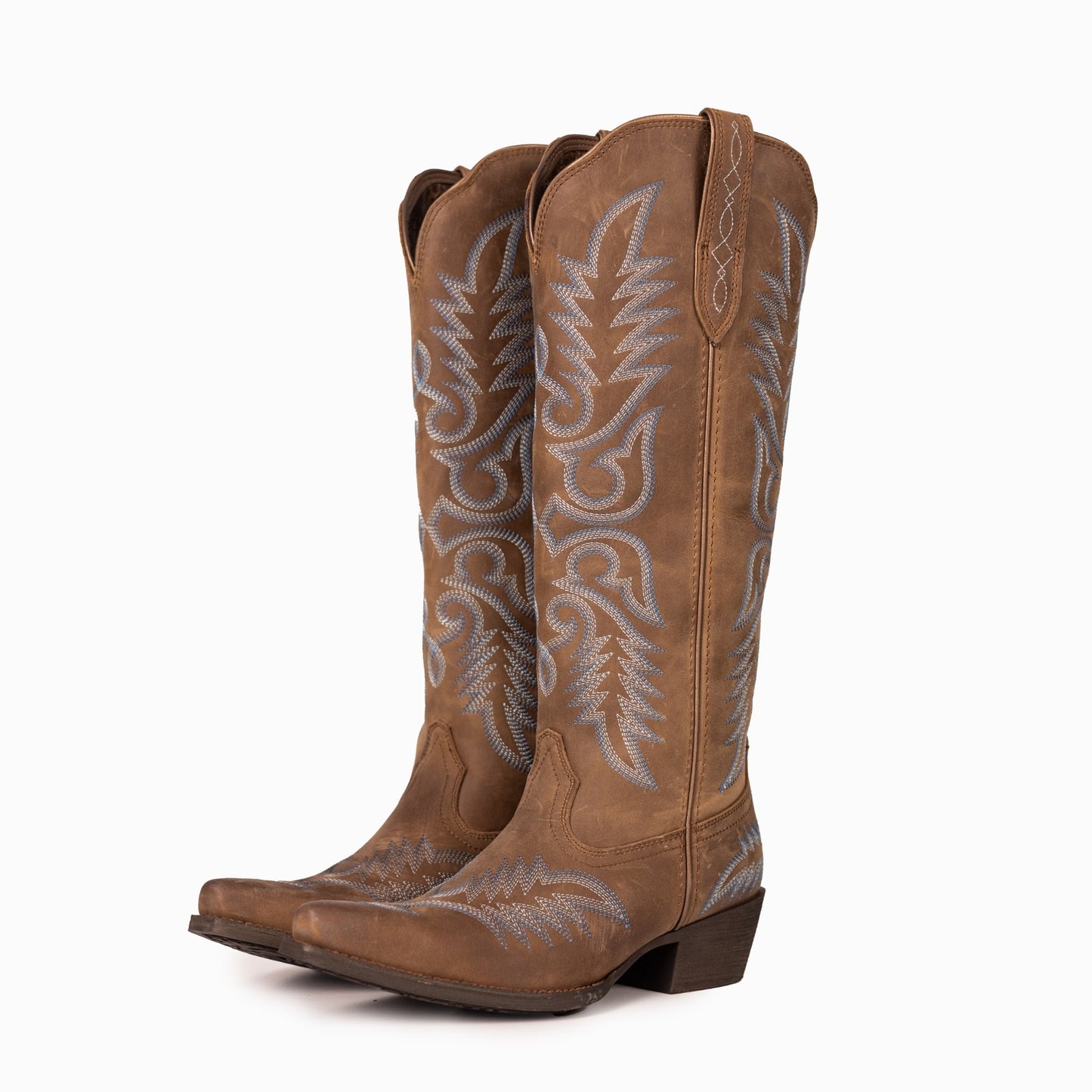 Montana West Women's Western Cowgirl Boots - Full Grain Leather, Snip Toe MWB6035