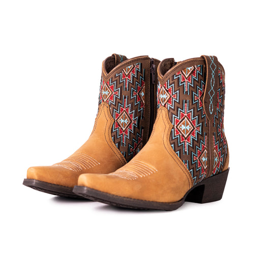 Montana West Women's Western Cowgirl Boots - Full Grain Leather, Snip Toe MWB6012
