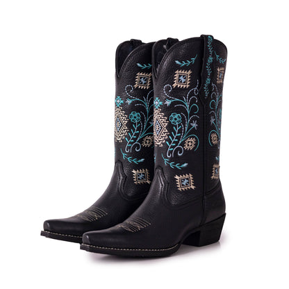 Montana West Women's Western Cowgirl Boots - Full Grain Leather, Snip Toe MWB6017
