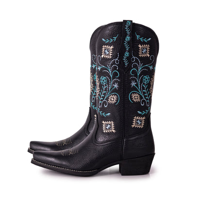 Montana West Women's Western Cowgirl Boots - Full Grain Leather, Snip Toe MWB6017