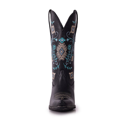 Montana West Women's Western Cowgirl Boots - Full Grain Leather, Snip Toe MWB6017