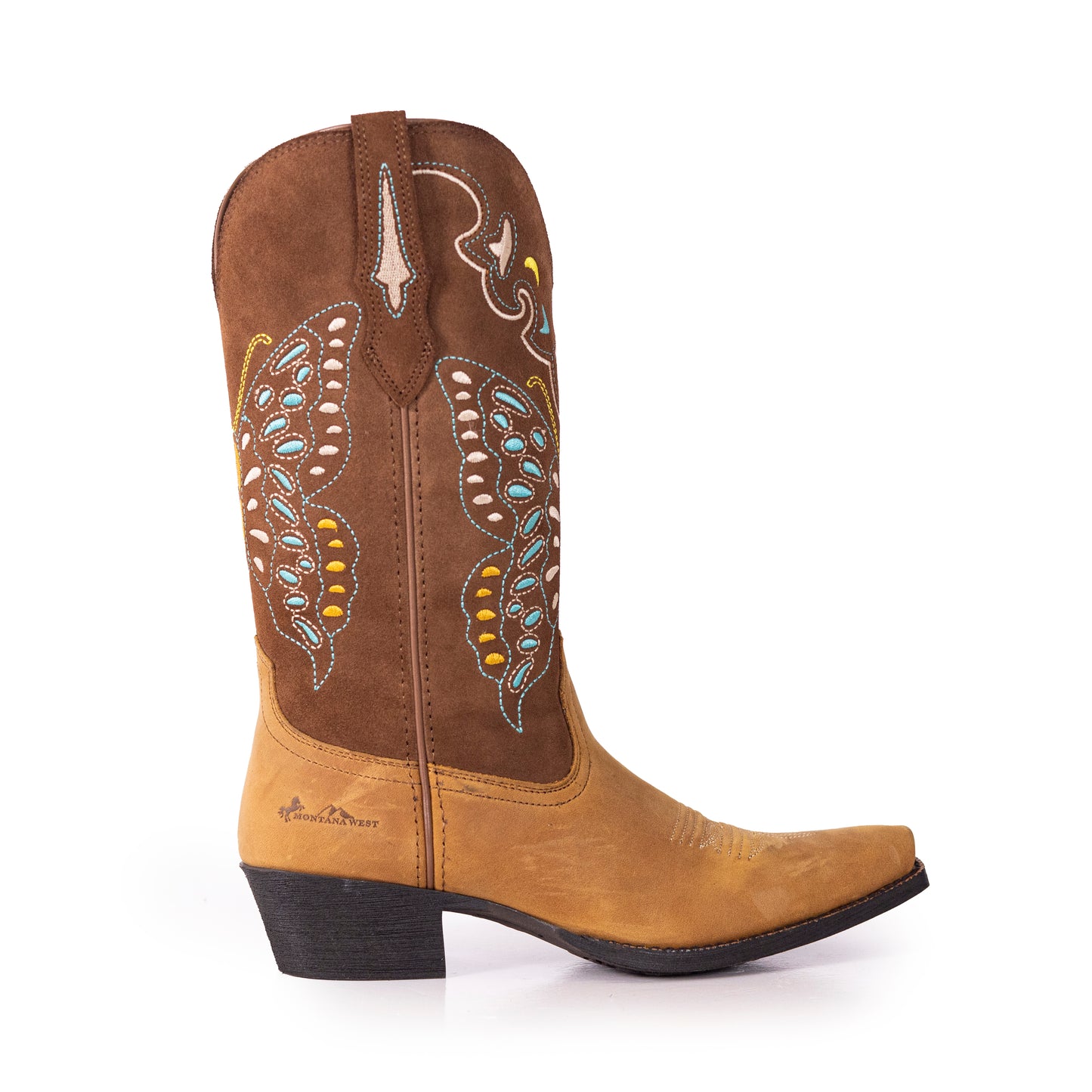 Montana West Women's Western Cowgirl Boots - Full Grain Leather, Snip Toe MWB6016