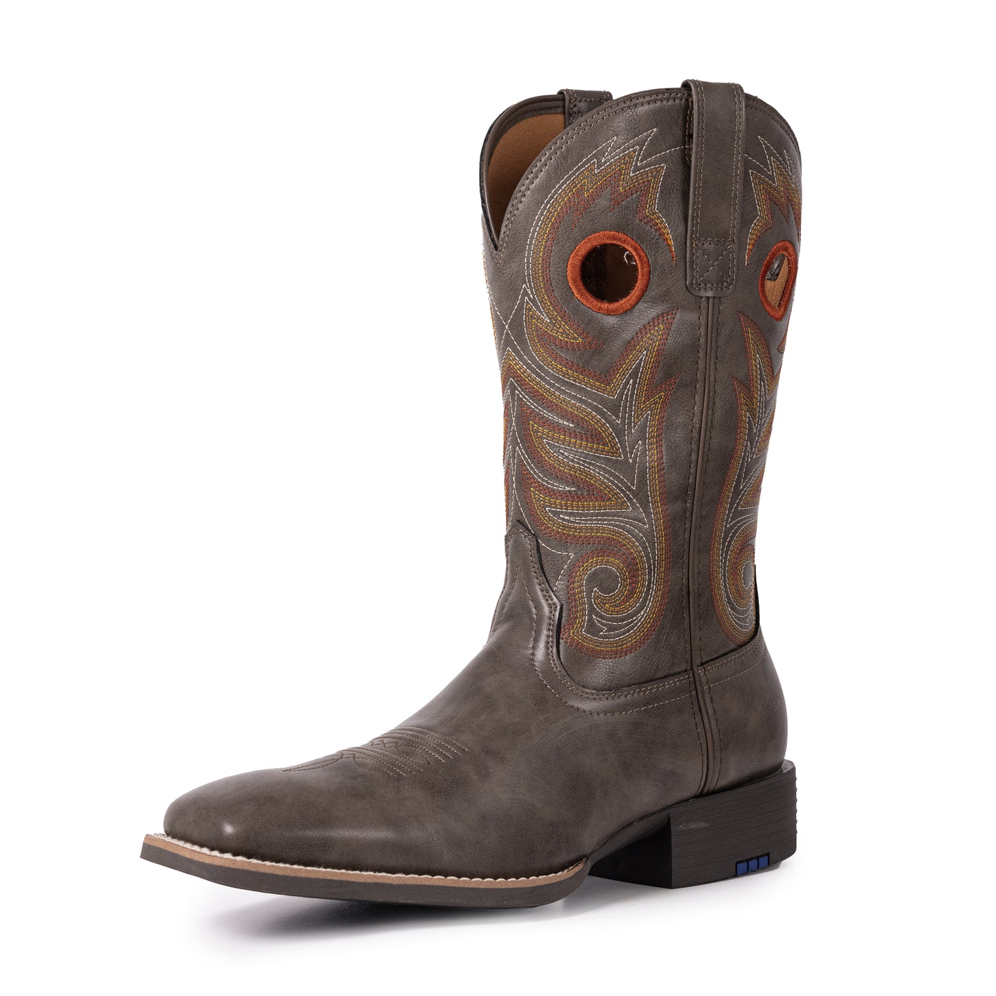 Palitutu PLT603603 Men's Western Cowboy Boots - PU Leather, Square Toe