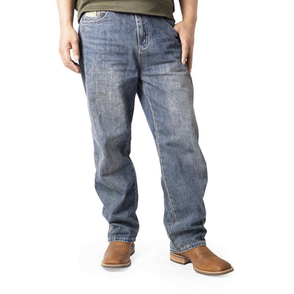 Palitutu PLT103614 Men's Western Cowboy Boots - Full Grain Leather, Square Toe