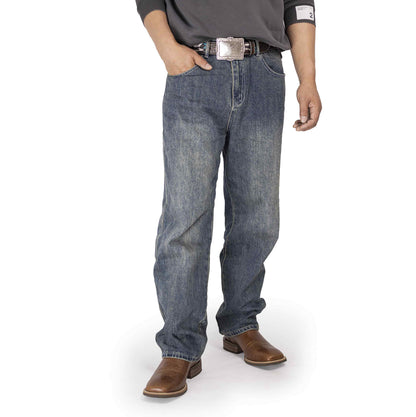 Palitutu PLT103602 Men's Western Cowboy Boots - Full Grain Leather, Square Toe