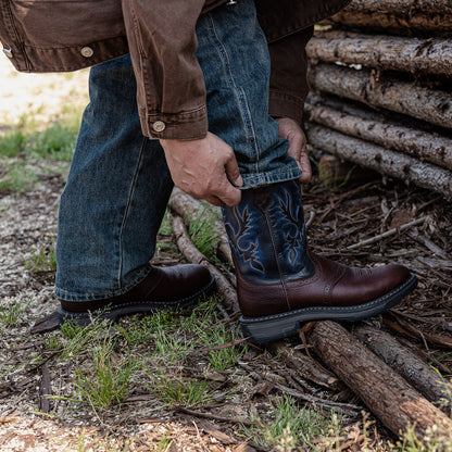 Palitutu PLT403607 Men's Work Boots - Full Grain Leather, Round Toe