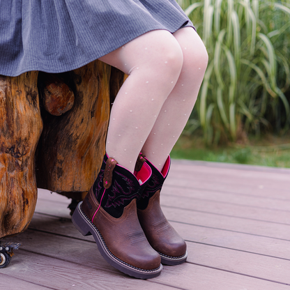 Palitutu PLT303605 Women's Mid-calf Western Boots - Full Grain Leather, Round Toe