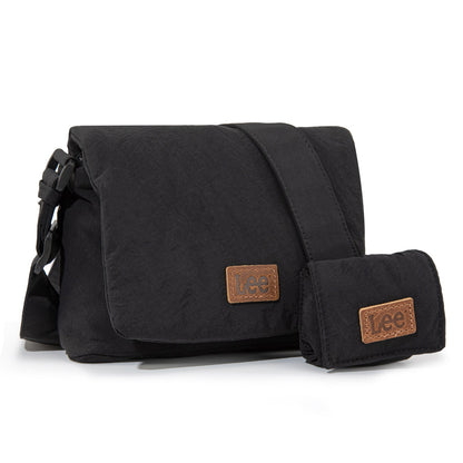 LEE48-001  LEE  Small Light Weight Shoulder/Crossbody Bag with Earphone Pouch