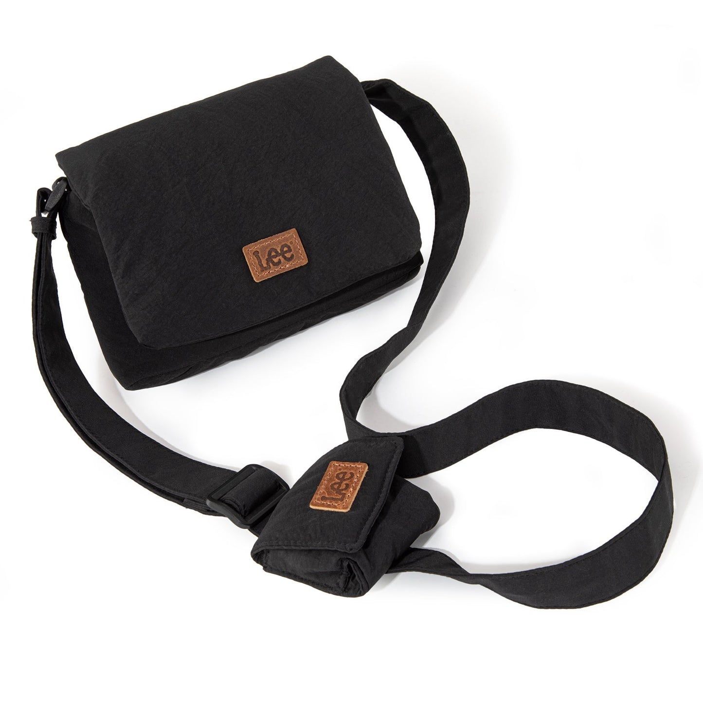 LEE48-001  LEE  Small Light Weight Shoulder/Crossbody Bag with Earphone Pouch