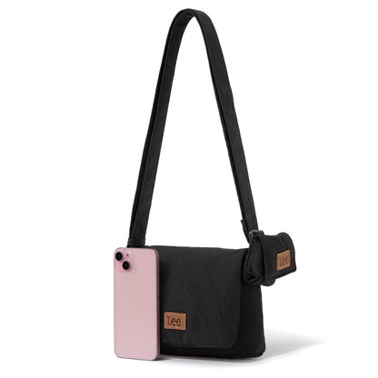 LEE48-001  LEE  Small Light Weight Shoulder/Crossbody Bag with Earphone Pouch