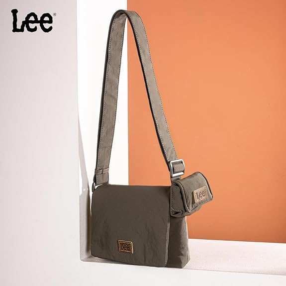 LEE48-001  LEE  Small Light Weight Shoulder/Crossbody Bag with Earphone Pouch