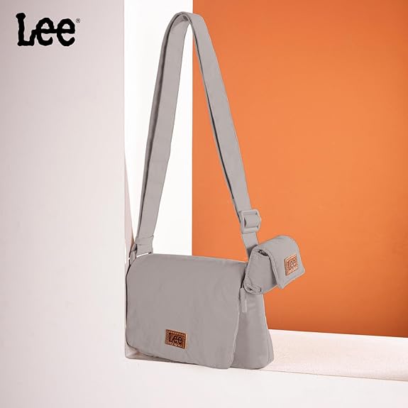 LEE48-001  LEE  Small Light Weight Shoulder/Crossbody Bag with Earphone Pouch