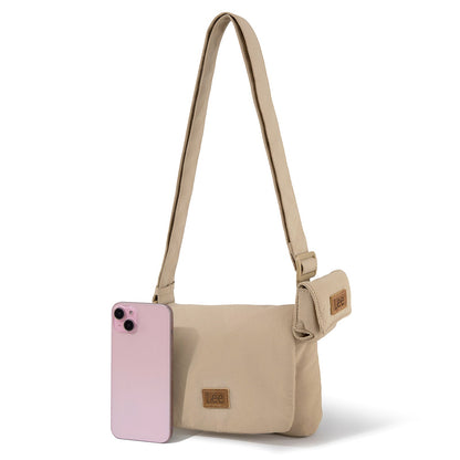 LEE48-001  LEE  Small Light Weight Shoulder/Crossbody Bag with Earphone Pouch