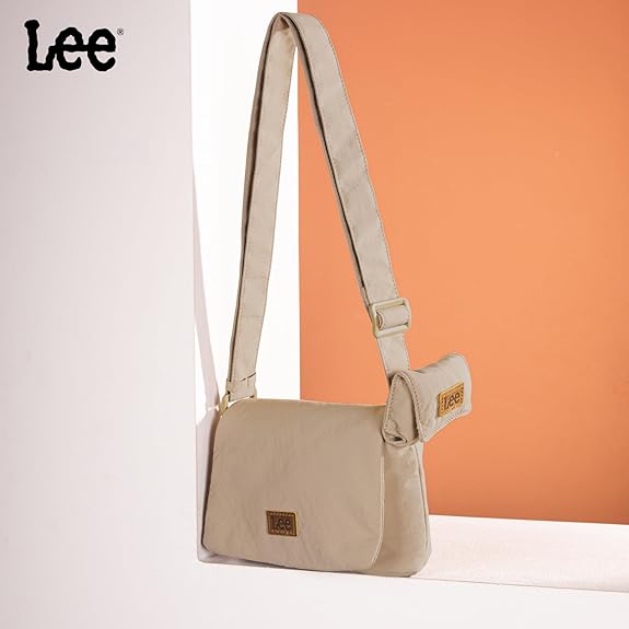 LEE48-001  LEE  Small Light Weight Shoulder/Crossbody Bag with Earphone Pouch