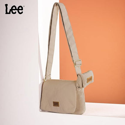 LEE48-001  LEE  Small Light Weight Shoulder/Crossbody Bag with Earphone Pouch