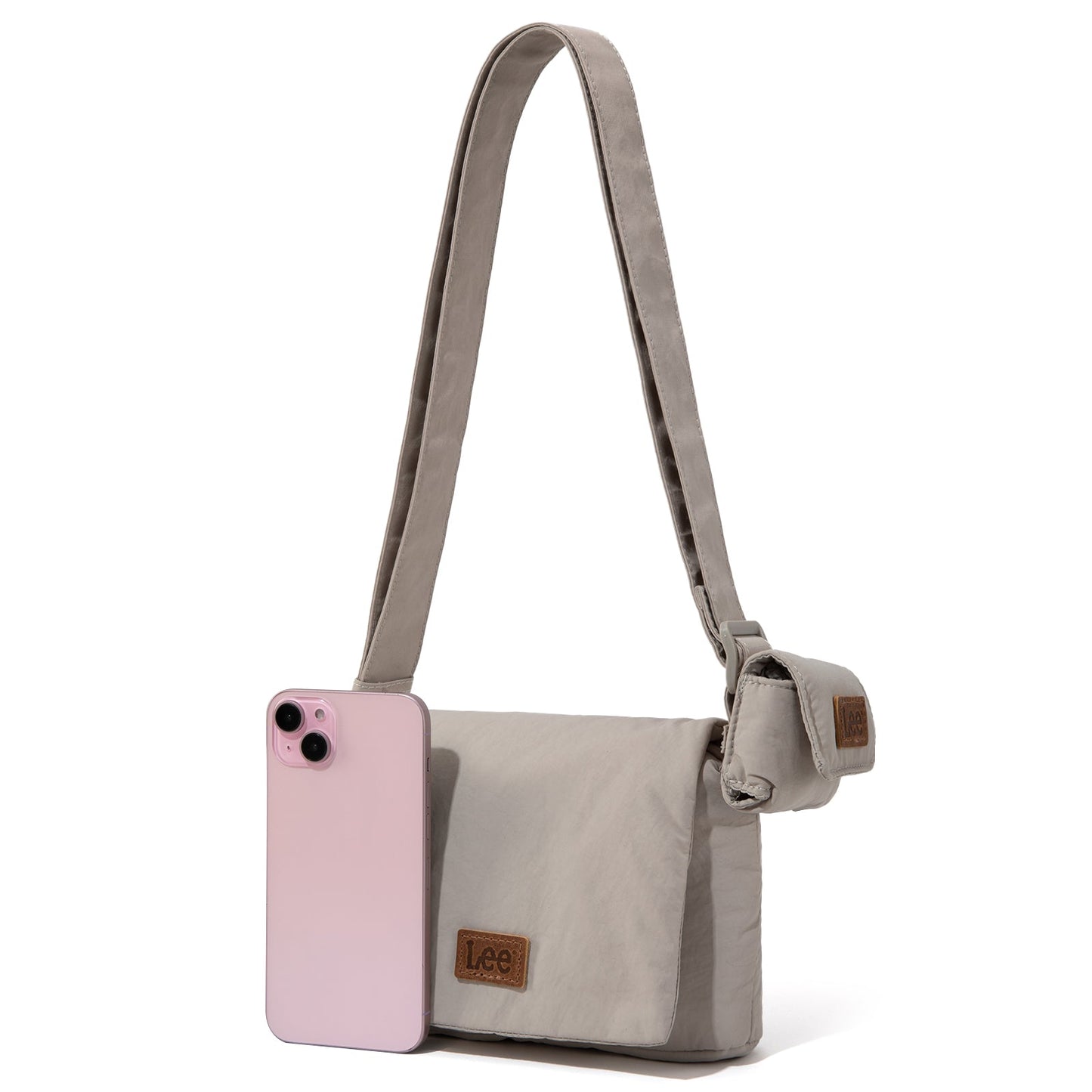 LEE48-001  LEE  Small Light Weight Shoulder/Crossbody Bag with Earphone Pouch