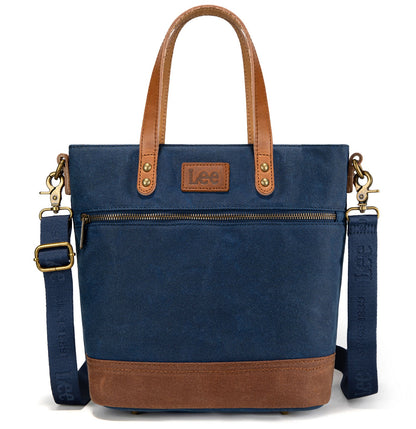 LEE51-004  LEE Denim Waxed Canvas Tote/Shoulder Bag/Crossbody