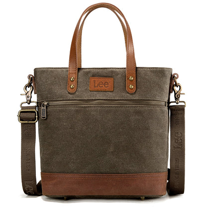 LEE51-004  LEE Denim Waxed Canvas Tote/Shoulder Bag/Crossbody