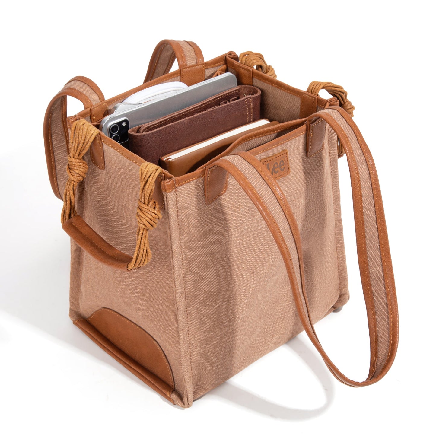 LEE53-002   LEE Canvas Top Knot Handle Tote Bag/Shoulder Bag