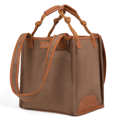 LEE53-002   LEE Canvas Top Knot Handle Tote Bag/Shoulder Bag