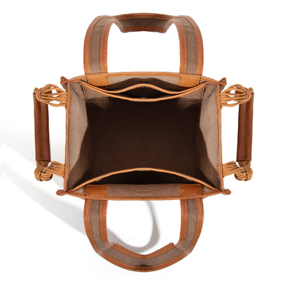 LEE53-002   LEE Canvas Top Knot Handle Tote Bag/Shoulder Bag