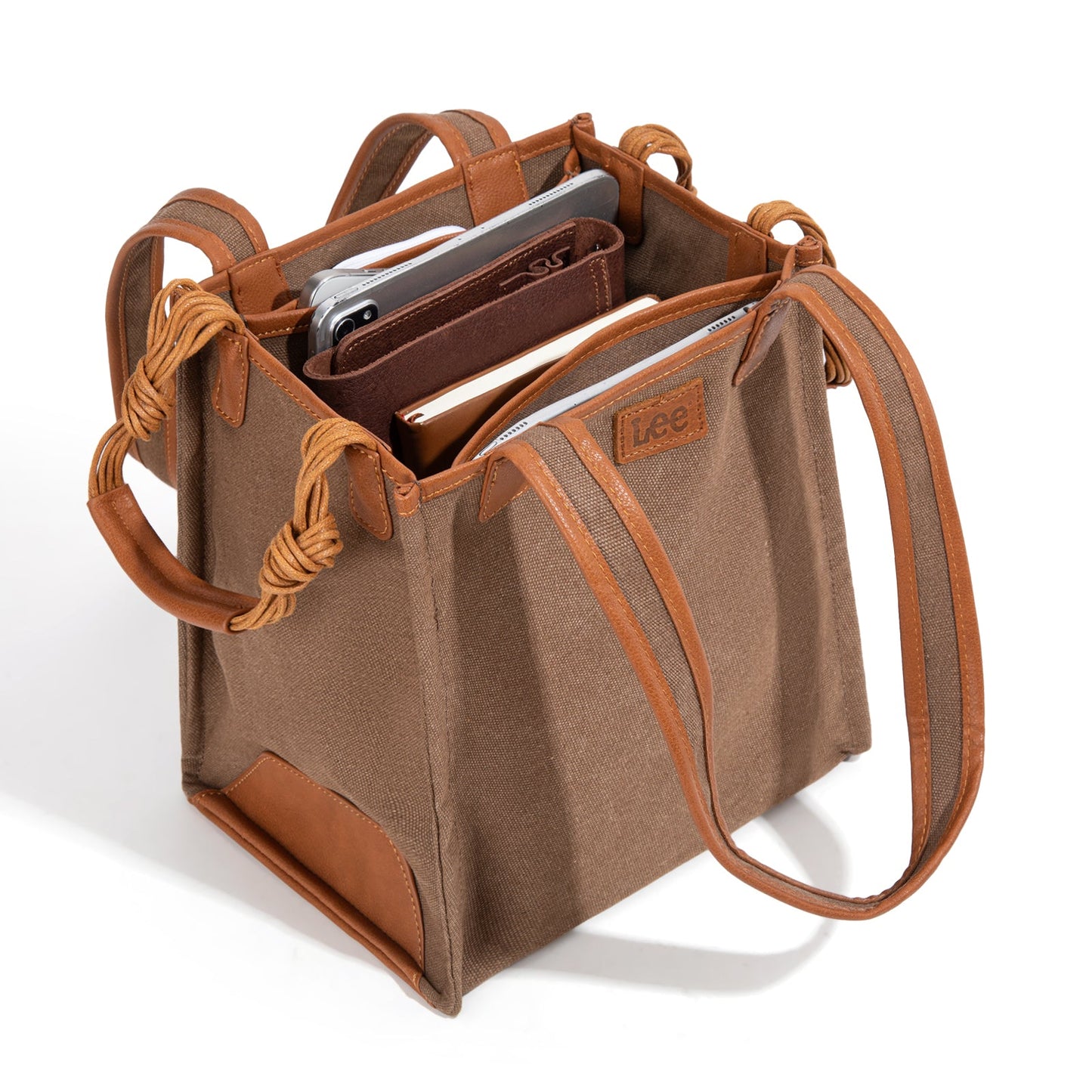 LEE53-002   LEE Canvas Top Knot Handle Tote Bag/Shoulder Bag