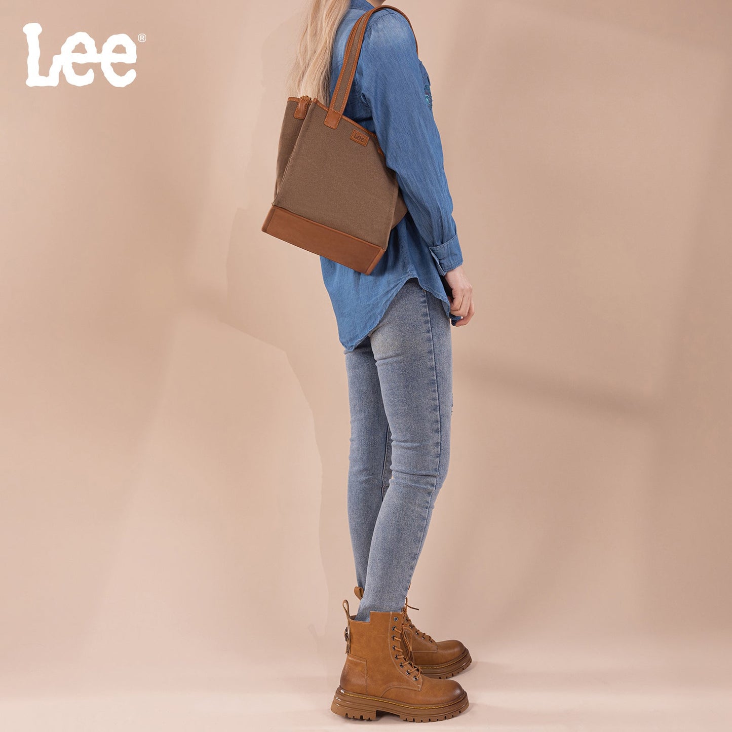 LEE53-002   LEE Canvas Top Knot Handle Tote Bag/Shoulder Bag
