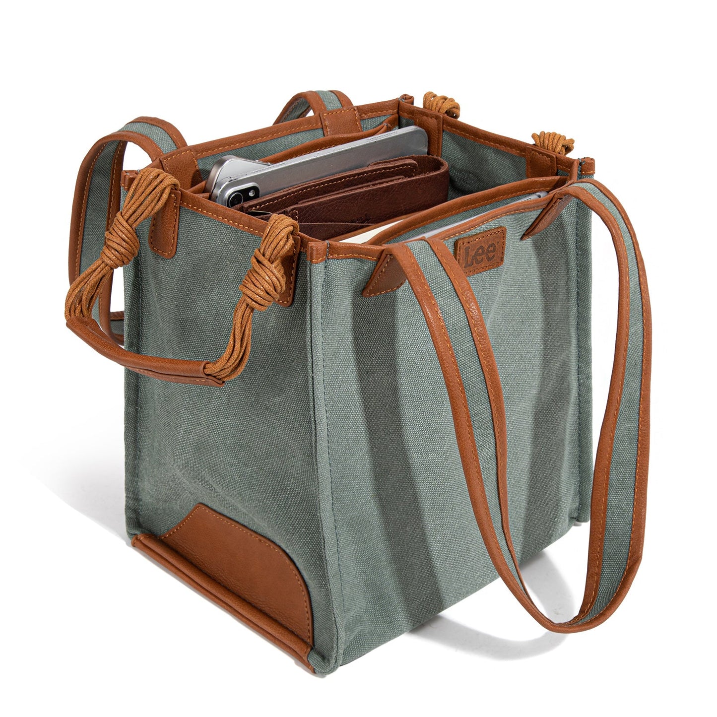 LEE53-002   LEE Canvas Top Knot Handle Tote Bag/Shoulder Bag