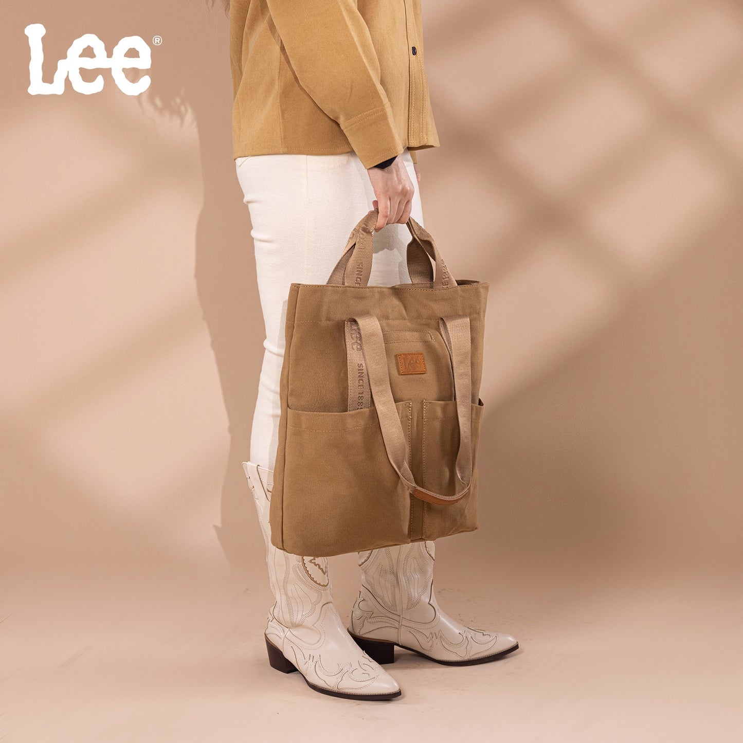 LEE53-005   LEE Large Canvas Tote Bag