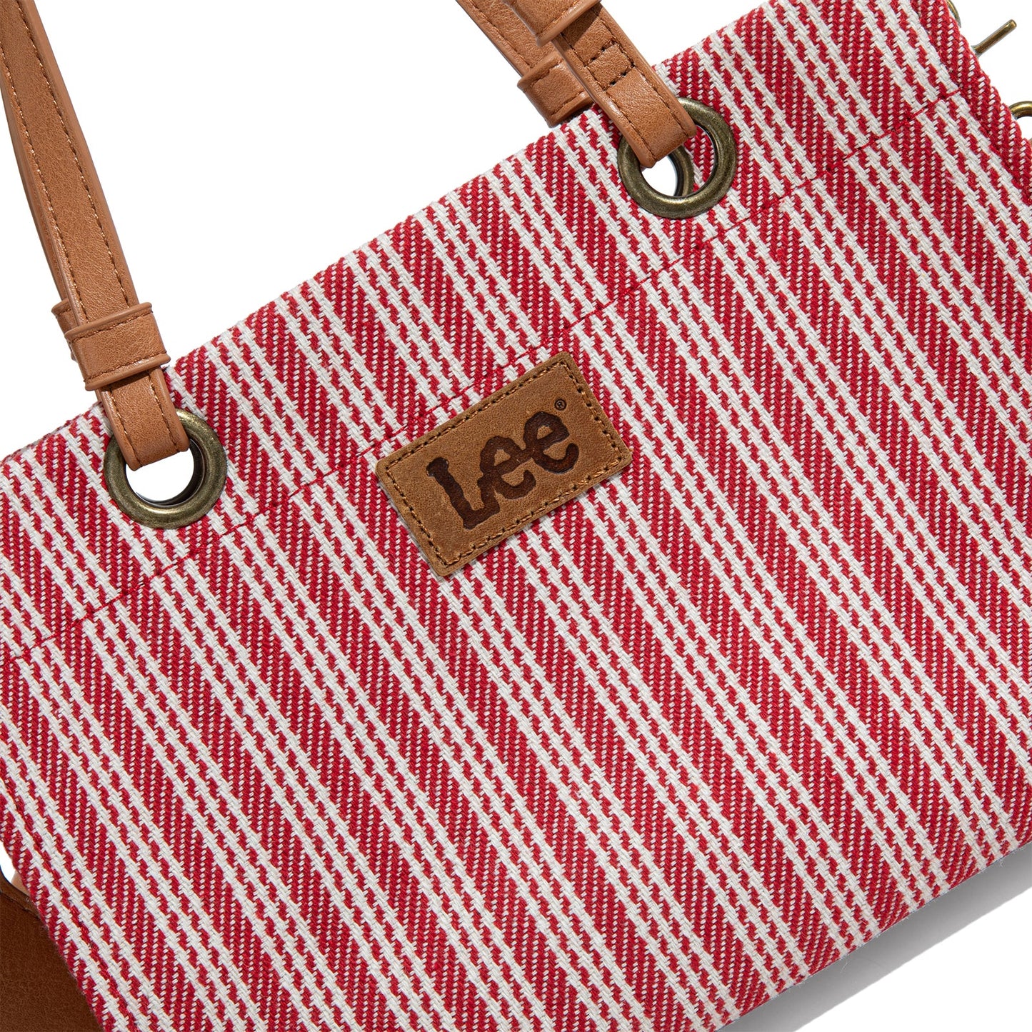 LEE55-001  LEE Striped Collection Canvas Carry-All Tote Bag