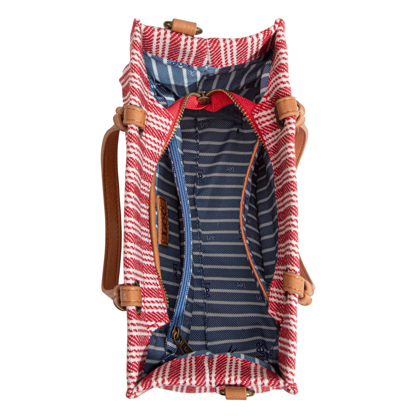 LEE55-001  LEE Striped Collection Canvas Carry-All Tote Bag