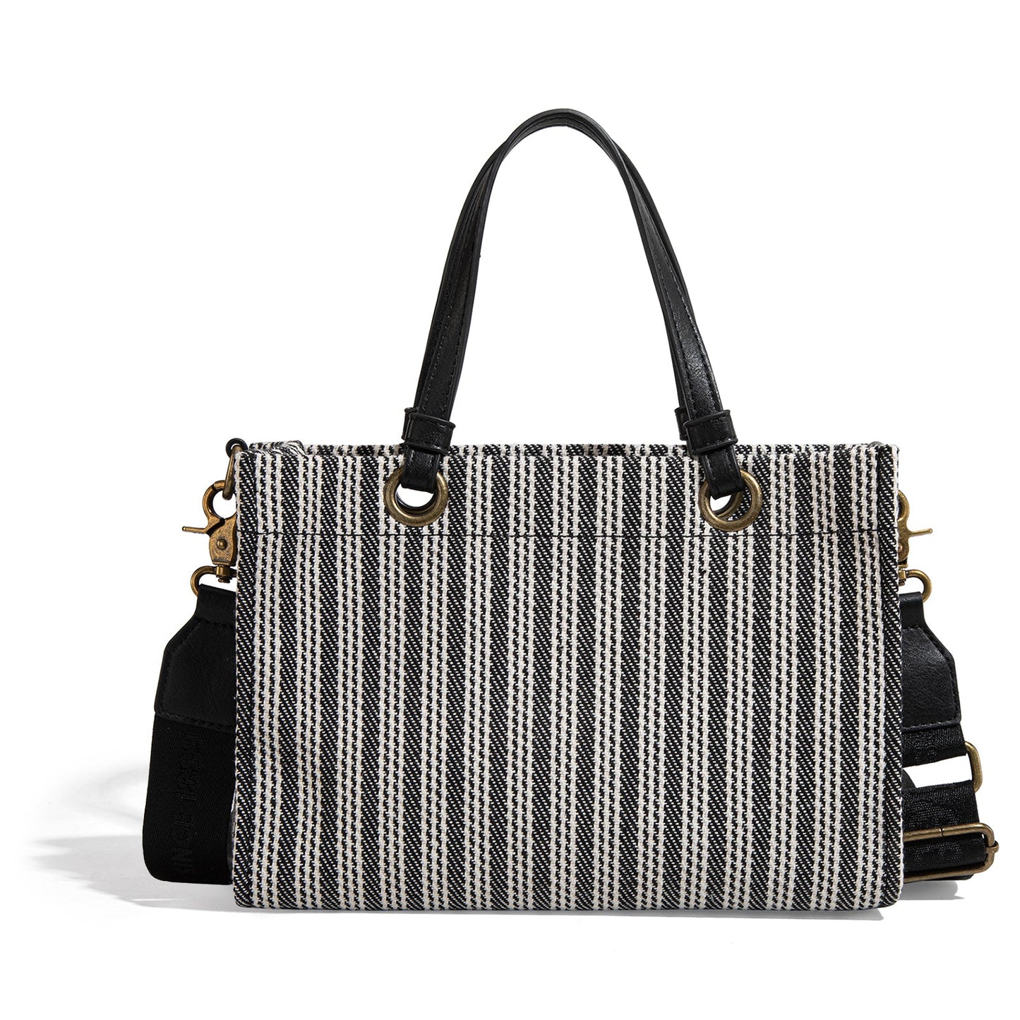 LEE55-001  LEE Striped Collection Canvas Carry-All Tote Bag