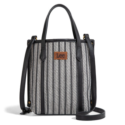 LEE55-002    LEE Stripe Collection Small Tote/Crossbody