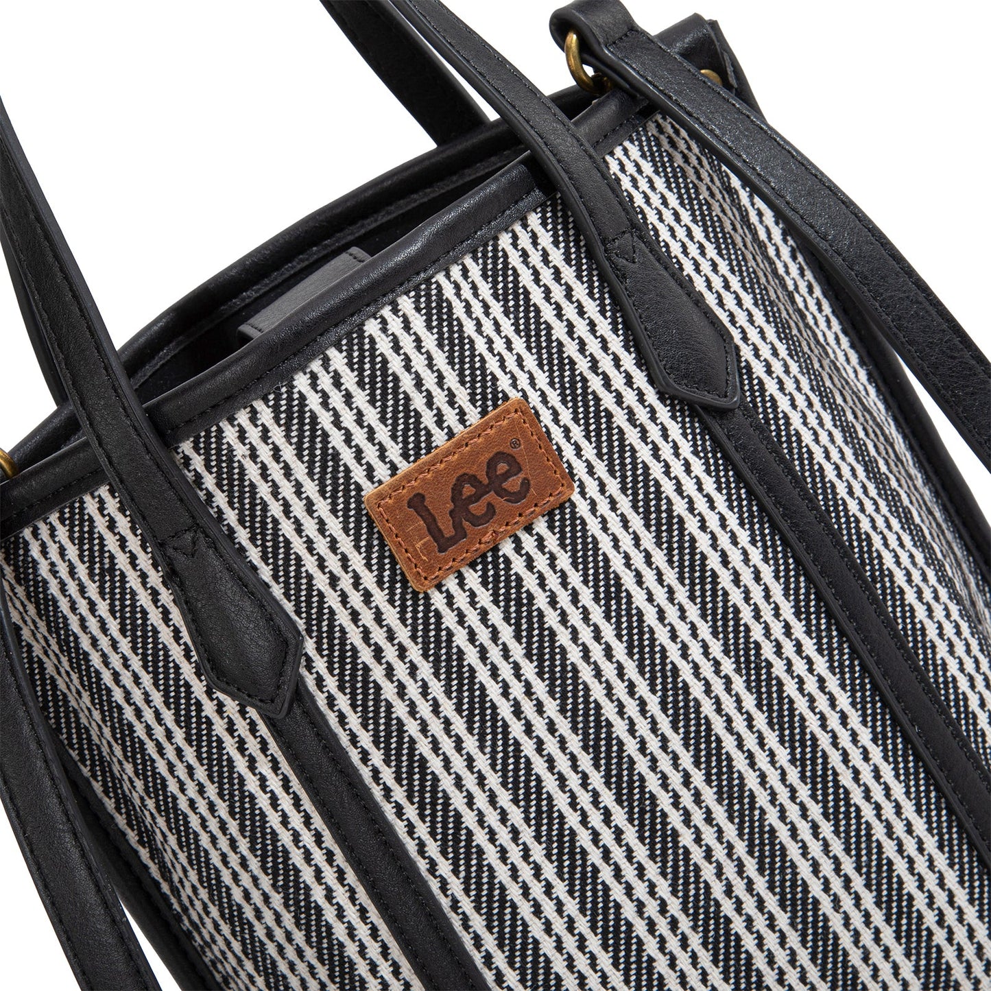LEE55-002    LEE Stripe Collection Small Tote/Crossbody