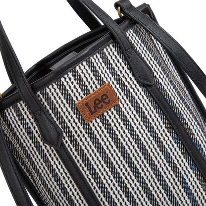 LEE55-002    LEE Stripe Collection Small Tote/Crossbody