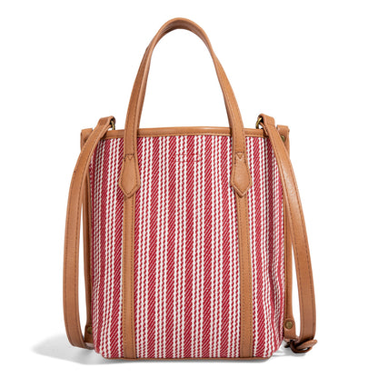 LEE55-002    LEE Stripe Collection Small Tote/Crossbody