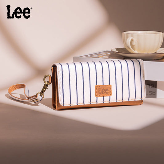 LEE56-004   Lee Striped Collection Trifold Wallet/Wristlet