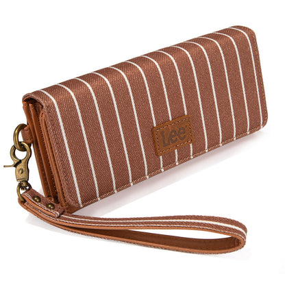 LEE56-004   Lee Striped Collection Trifold Wallet/Wristlet
